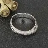 Amerikanischer Schmuckdesigner, Luxus-Modemarke, Hochzeit x Diamant-Ring, eingelegter Schnitt, Sterling 925 Silber für Damen, Geschenkringe