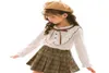 Blouses blanches chemises décontractées Bow enfants école Blouse manches papillon vêtements pour adolescentes pour les filles 2103069716036