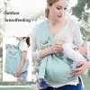 Baby Carrier Sling For Infant Breathable Natural Wrap Newborns Soft Cotton Nursing Cover Multi Functional Breastfeeding Towel ZZ