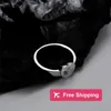 Bandringe Ring für Frau Designer-Ring Herzring Goldringe Liebesring Luxusringe 925er Silberring Geschenk T-Ring Damenring Designer-Schlüsselanhänger ZV0X