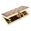 3 in 1 Chess Board Folding Wooden Portable Chess Game Board Wooden Chess Board for AdultsChess Checkers and Backgammon 240111
