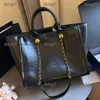 Vintage grande capacité femmes sacs de soirée en cuir matériel doré chaîne réglable sac fourre-tout sac de créateur sac à main de luxe Sacoche Shopping pochette Pochette 37CM