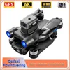 Drones Nouveau S136 GPS Drone 6K professionnel double caméra ESC flux optique positionnement évitement d'obstacles sans brosse RC pliable quadrirotor