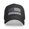 Ballkappen, amerikanische Flagge – dünne violette Linie, Baseballkappe, Herren-Luxus-Rugby-Marken-Trucker-Hüte für Männer und Frauen