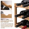 Wine Bottle Vintage Wooden Rack Cabinet Holders Shelf Free Standing Barware Storage Racks Home Bar Gadgets 240111