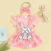 Clothing Sets Infant Girl Valentines Day Outfit Heart Long Sleeve Romper Tops Ruffle Skirt Born Baby Dress