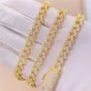 8mm One Row High Quality Luxury Jewelry Iced Out Vvs1 Moissanite Cuban Link Chain Chocker