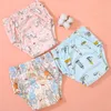 4 pcLot bébé coton pantalons d'entraînement culottes couches en tissu imperméables réutilisables Toolder couches couches sous-vêtements 240111