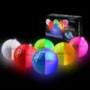 Crestgolf LED-Golfbälle für Nacht, leuchten im Dunkeln, Golfball mit 4 Lichtern, superhell, sechs Farben, Golf-Geschenk für Golfer240111