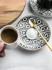 Tazze Piattini 80ml Espresso Turco Con Set Di Tazze In Ceramica Per Caffè Cucina Party Drink Ware Home Decor Regali Creativi