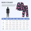 Homens sleepwear tropical floral pijama conjuntos outono flor havaiana bonito lazer macio unisex 2 peça casual oversize personalizado casa terno