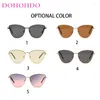 Zonnebril DOHOHDO Onregelmatige Vlinder Cat Eye Metalen Vrouwen 2024 Vintage Zonnebril Steampunk Eyewear Shades UV400 Gafas De Sol