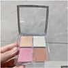 Eye Shadow Marca 4 Cores Natural Matte Maquiagem À Prova D 'Água Paleta Shimmer Backstage Glow Face Destaque B 231211 Drop Delivery Dhjxu