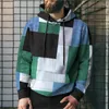 Herrtröjor randig grafik för män kläder höst 3d full tryck 2024 långärmad toppar casual streetwear hooded hoodie