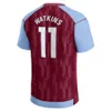 23 24 fotbollströja Emiliano Martinez Ollie Watkins McGinn Aston Villas Football Shirts Diaby Watkins Douglas Luiz Buendia Maillot Men Kids Kit Uniform.