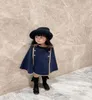 high quality infant Girls Thick poncho spring Hooded Cloak Jacket toddler Outwear Coat Kids Clothes Baby Outwear 14Y Autumn Winte5926074