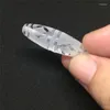 Losse edelstenen Zeldzaam speciaal patroon Natuurlijke kwartskristalsteen 12 mm 38 mm Tibetaanse kralen hanger Krachtige amulet DIY armband