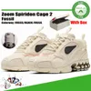 Zoom Spiridon Running Shoes Nuovo Zoom Spiridon Caged 2 degli uomini di 3M addestratori di sport pista rossa beige dello stilista 1000 donne Sneakers CU1854-200