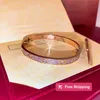 Bangle Designer Gold Card Plus Armband Tai Steel Fashion Schroevendraaier Tien Diamant Roestvrij Staal Avondarmband Bruiloft Rose Gold Armband Sieraden cadeau 2R4D