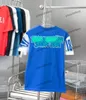 xinxinbuy 2024 Men designer tee t shirt stickat ögon bokstav jacquard 1854 kvinnor svart vit gul röd s-xl