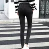 Maternity Pregnancy Skinny Trousers Jeans Pants Elastic Pregnant Womens Feet Stomach Lift Stretch Denim 240111