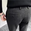 Осень-зима утепленные шерстяные костюмные брюки «Звездное небо» высокого качества мужские деловые узкие классические брюки мужские повседневные брюки 240112