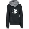 Modekatt dow tass tryckt kvinnor hoodies höst våren casual harajuku långärmad huva streetwear kvinnliga tröja s-3xl 240112