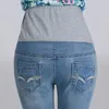 Denim Jeans Mutterschaft Hosen Für Schwangere Frauen Kleidung Vintage Bauch Bleistift Hohe Taille Hose Schwangerschaft 240111