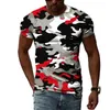 Summer Fashion Camouflage T-shirt Men Casual O-Neck Cotton Streetwear T Shirt Men Gym SHORT STEVE T SHIRT TOPS 240111