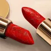 Imposta ricamo classico intagliato rossetto stile cinese Veet idratante rossetto confezione regalo Set duraturo strumento per il trucco delle labbra delle donne sexy