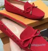 Summer Italian Imported Genuine Leather Women's Shoes New Deerskin Bean Shoes Comfort Slip-on shoe Shoes for Driving