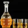 1000ML Vierkante Karaf Lege Geest Whisky Wijnfles Glas Drankflessen Crystal Spirits Bar Thuis 240111