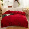 Flannel Coral Fleece Winter Duvet Cover Queen Thick Stay Warm Single Double Furry Full Size Comforter CoverNo Pillowcase Sheet 240111