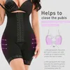 Faja Ropa interior femenina Control de barriga Levantamiento de glúteos Cintura Modelado Correa Plus Bragas Body Shaper Mujeres Body Alta compresión 240111