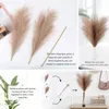 Decorative Flowers 110cm Artificial Plant Pampas Grass Fake Dried South America Flower For Wedding DIY Reed Boho