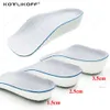 Arch Support Increase Height Insoles Light Weight Soft Elastic Lift For Men Women Shoes Pad 1.5CM 2.5CM 3.5CM Heighten Heel Lift