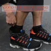 5 Pairslot Mens 달리기 양말 캐주얼 야외 스포츠면 오렌지색 빨간 줄무늬 압축 블랙 15 스타일 여행 240112