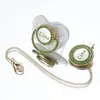 MIYOCAR Lovely bling Kit ciucci e fermagli per bambini personalizzati con nome Adornato Elegante verde per bambina 240111