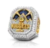 2022 2023 Nuggets Basketball Jokic Team Champions Championship Ring mit hölzerner Displaybox Souvenir Männer Fan Perfektes Geschenk Drop Shipping MS16