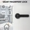 Biometric Fingerprint Smart Door Lock Electronic Digital With Tuya Password Keyless Security Handle Home 240111