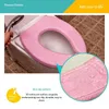 Toalettstol täcker präglade U-formade vattentäta icke-halk Hållbara bekväma lätt att rengöra återanvändbart tvättbart lock