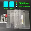 0.5ml 1.0ml Atomizer Blister Box Packaging Plastic Clam Shell Blister Packing for 0.5ml/1ml Oil Cartridges TH2 M6T Oil Carts Packaging 510 Carts Packaging