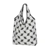 Shopping Bags Palestine Palestinian Hatta Keffiyeh Groceries Bag Custom Shopper Tote Shoulder Large Capacity Portable Handbag