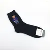 Men's Socks 1 Pair Of Cartoon Gentleman Bear Cotton Harajuku Skateboard Novelty Breathable Large Size