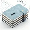 Password Book Business Notepad A5 Pearlescent Leather Notebook With Lock Journal Thickened Password Book Creative Student Notepa 240111