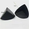 3.5cm* 3.5cm Black Plastic Triangle Corner Protector Cap For Express Carton Box Corner Guards