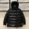 Parkas en duvet pour femmes, classique français Monoclern, doudoune de longueur moyenne avec fermeture éclair diagonale pour femmes, Monkler épais à capuche