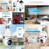 Câmeras IP Smart 2Mp 1080P E27 Bb Wifi Câmera Ptz Infravermelho Night Vision Two Way Talk Indoor Wireless Baby Monitor Aa220315 Drop Deli Dhtuq