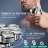 Kensen S18 Electric Head Shaver for Men Rechargeable 7D Floating Cutter Magnetic 5 in 1 Shaver Hair Trimmer Clipper Head Razors 240111