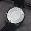 남성 시계 디자이너 시계 자동 쿼츠 운동 방수 디자이너 시계 고무 스트랩 오로그 오로야 디 루스소 몬트르 A5609